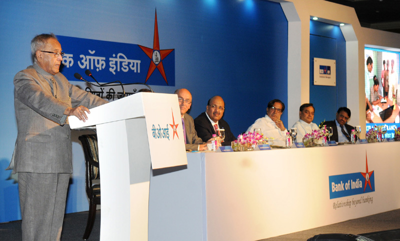 The Union Finance Minister, Shri Pranab Mukherjee addressing...