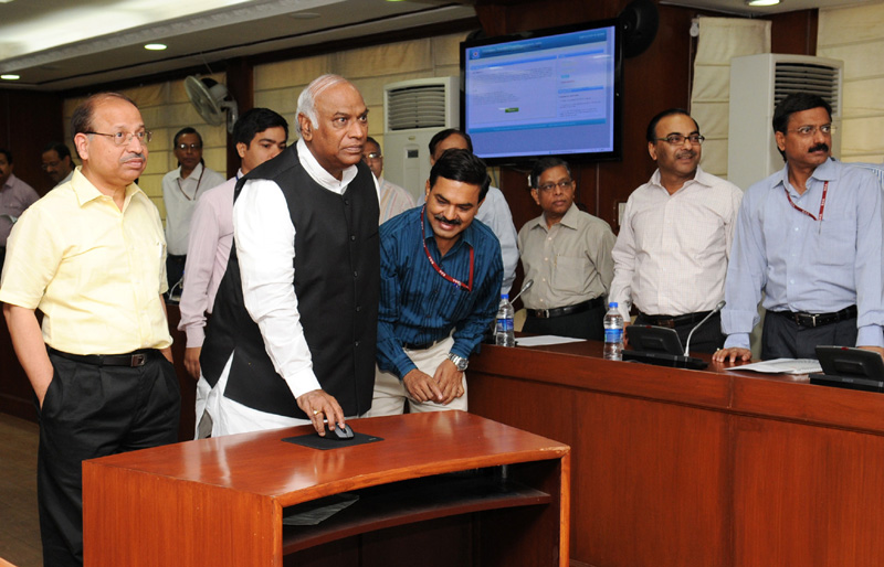 The Union Minister for Labour and Employment, Shri Mallikarjun Kharge...