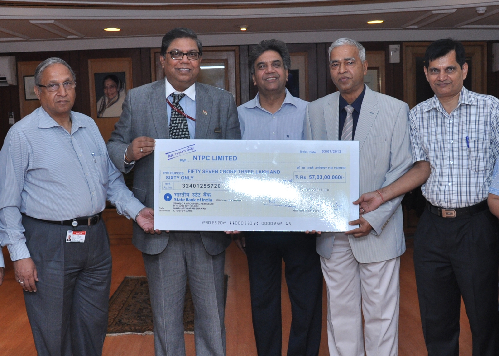 NTPC-SAIL Power pays Dividend -Shri Vishwaroop, CEO,   NSPCL....