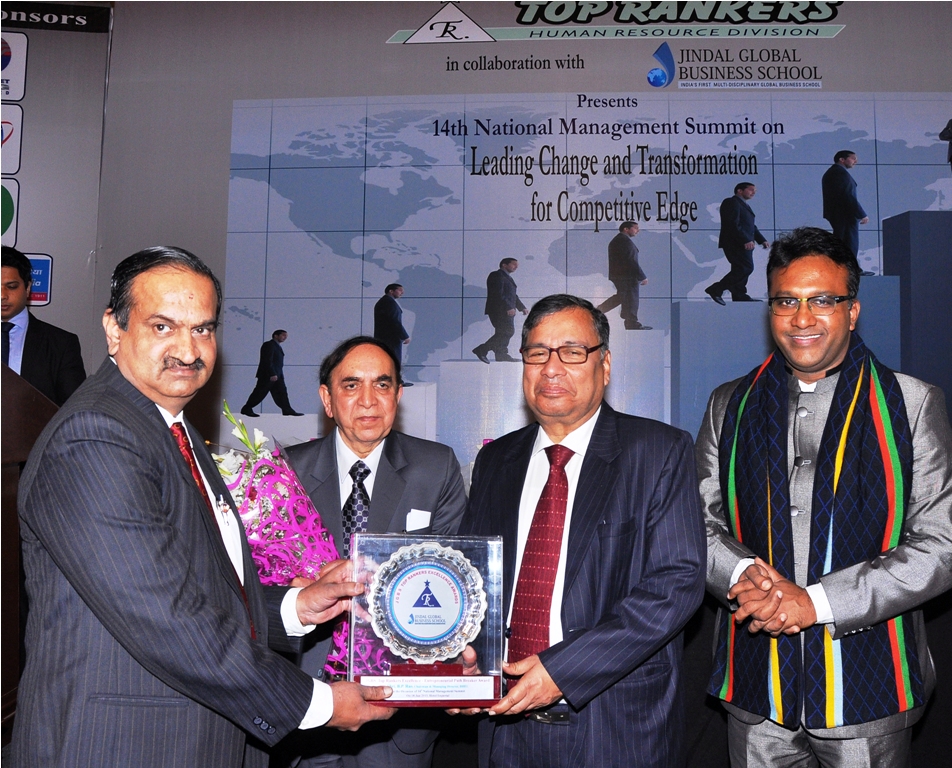 Top Rankers Excellence Award for BHEL CMD,B.Prasada Rao