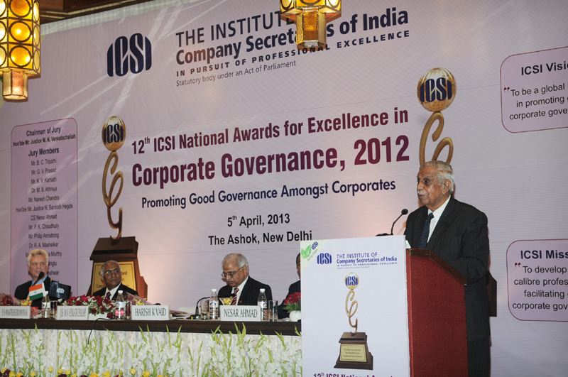 The former Chief Justice of India, Shri Justice M.N Venkatachaliah addressing at the...