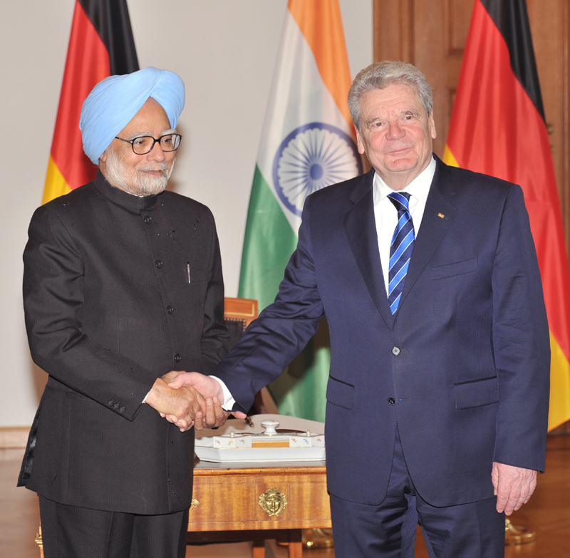 The Prime Minister, Dr. Manmohan Singh meeting the President of Germany,...