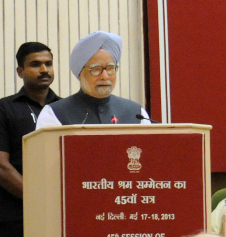 The Prime Minister, Dr. Manmohan Singh delivering the inaugural address at the 45th...