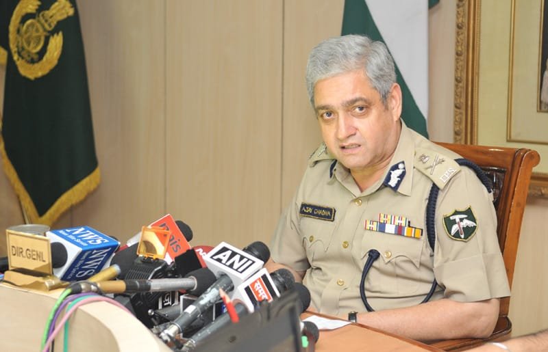 The Director General, ITBP, Shri Ajay Chadha briefing the press on the ...