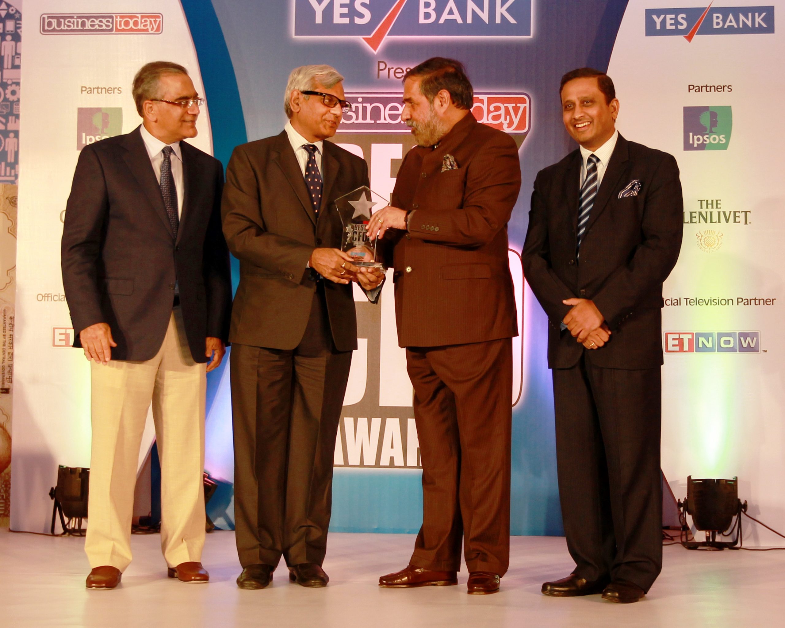 P.K. Bajpai, Director (Finance), BHEL awarded the Best CFO of a PSU (Large Companies)...
