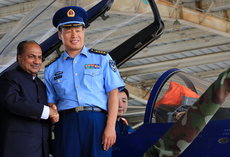 The Defence Minister, Shri A. K. Antony visited the 24 Air Division of Chinese Air Force...