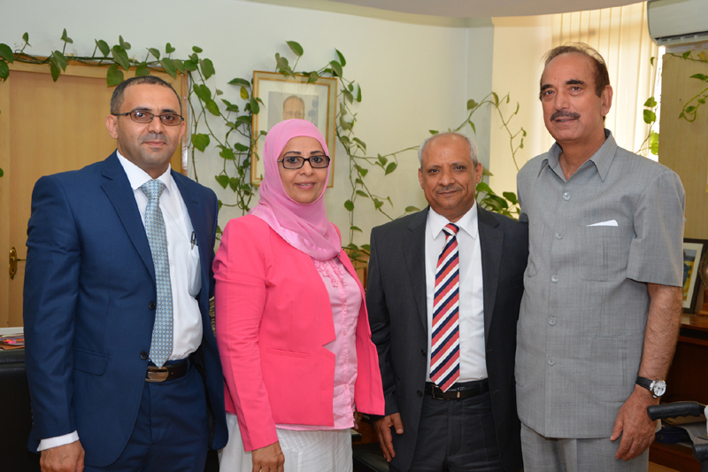 The Health Minister of Yemen, Dr. Ahmed Qasem AL-Ansi meeting the...