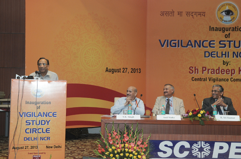 The Central Vigilance Commissioner, Shri Pradeep Kumar addressing at...
