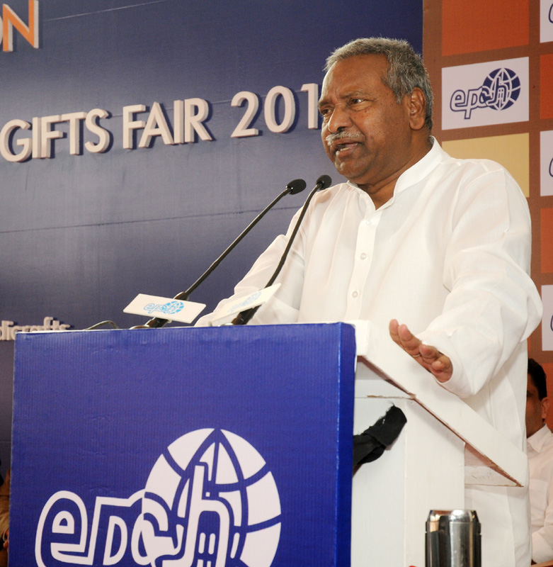 The Union Minister for Textiles, Dr. Kavuru Sambasiva Rao addressing at the...