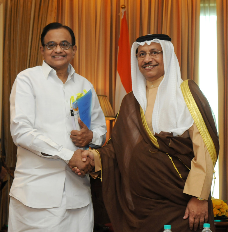 The Union Finance Minister, Shri P. Chidambaram meeting the Prime Minister of...