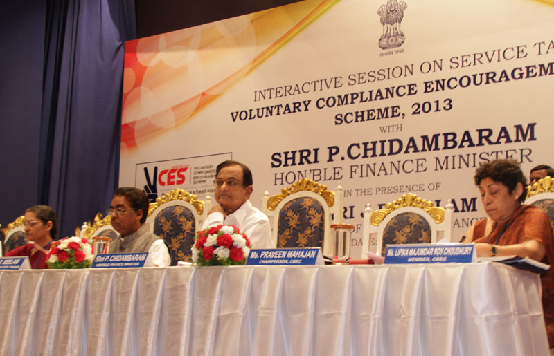 The Union Finance Minister, Shri P. Chidambaram and the Minister of State for Finance,...