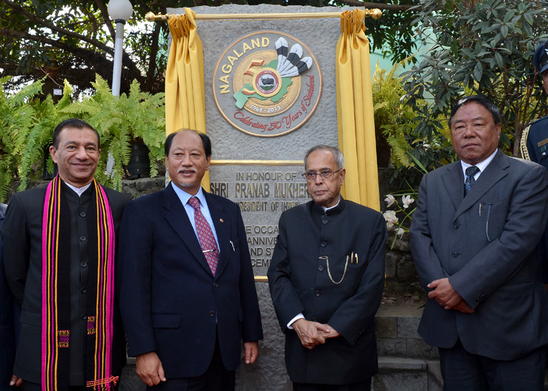 The President, Shri Pranab Mukherjee inaugurated the Nagaland State's Golden Jubilee...