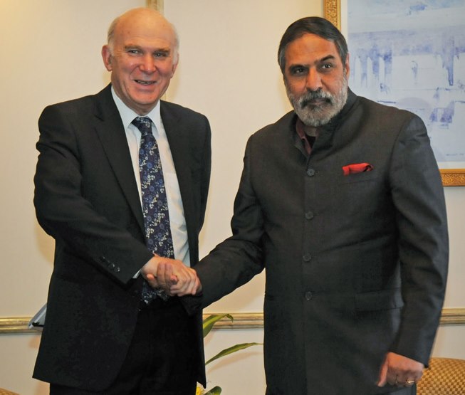 The Secretary of State for Business, Innovation and Skills, UK, Rt. Hon. Vince Cable meeting...