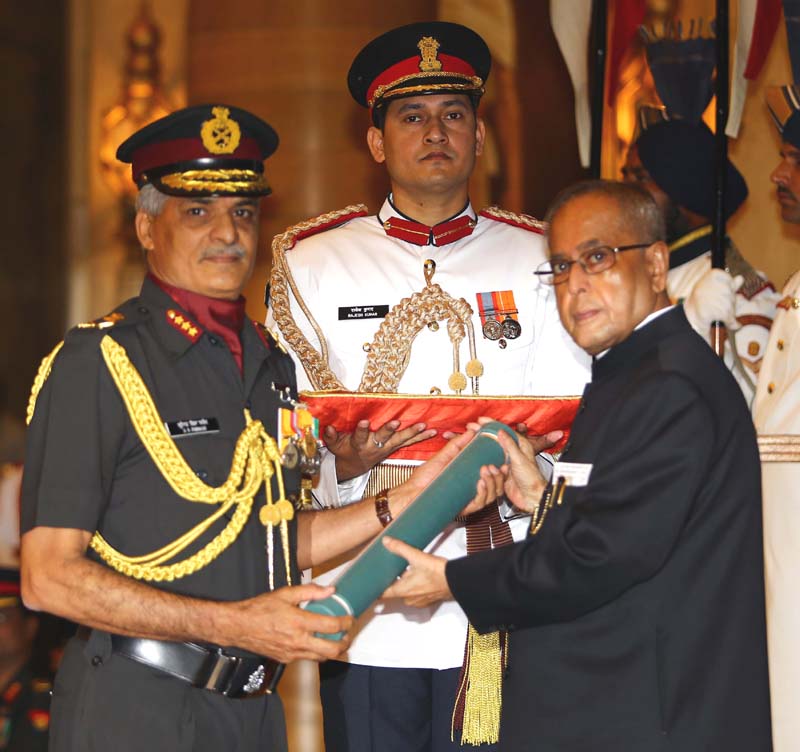 The President of India, Shri Pranab Mukherjee Conferred Param Vishisht Seva...