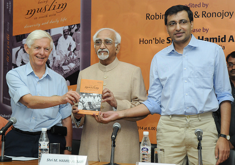 The Vice President, Shri Mohd. Hamid Ansari releasing the book titled...
