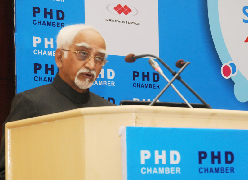 The Vice President, Shri Mohd. Hamid Ansari addressing at the inauguration of...