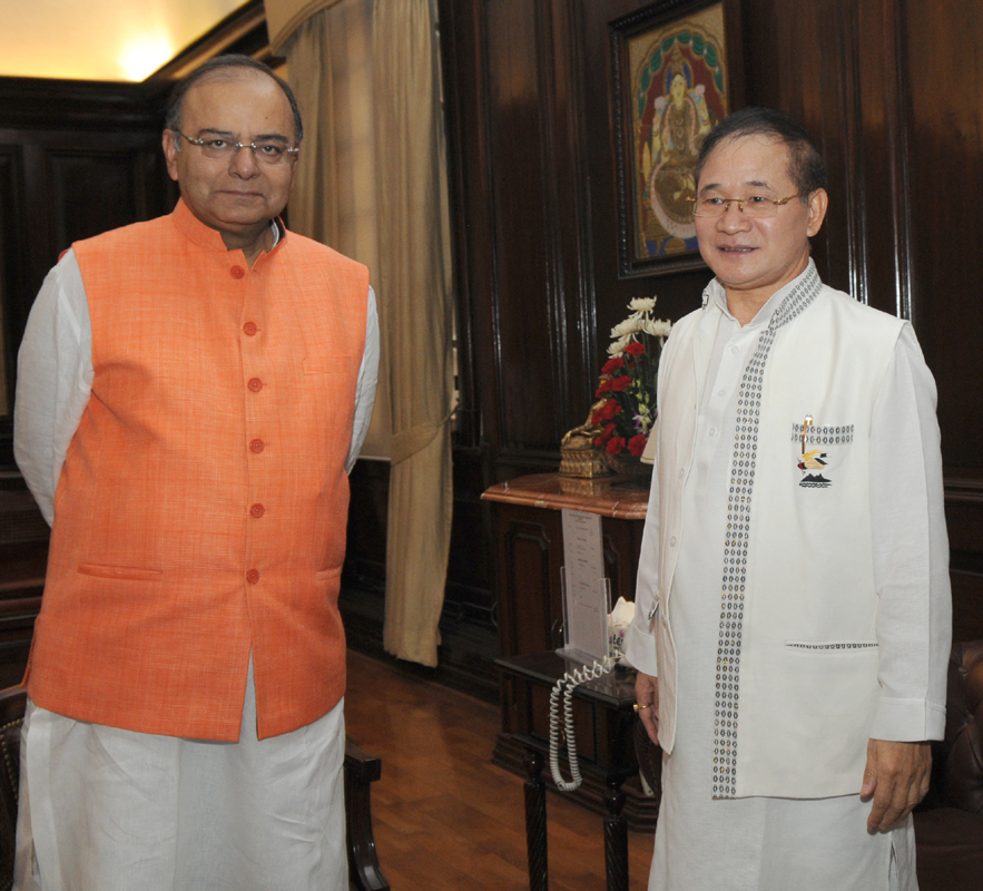 The Chief Minister of Nagaland, Shri T. R. Zeliang calling on the...