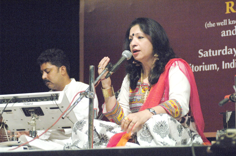 The Renowned Sufi singer Ms. Rashmi Agarwal performing at the ...