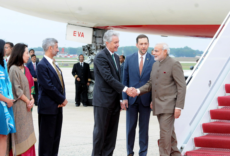 The Deputy Secretary of State Bill Burns receives the Prime Minister, ...