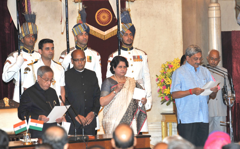 The President, Shri Pranab Mukherjee administering the oath as Cabinet Minister to..