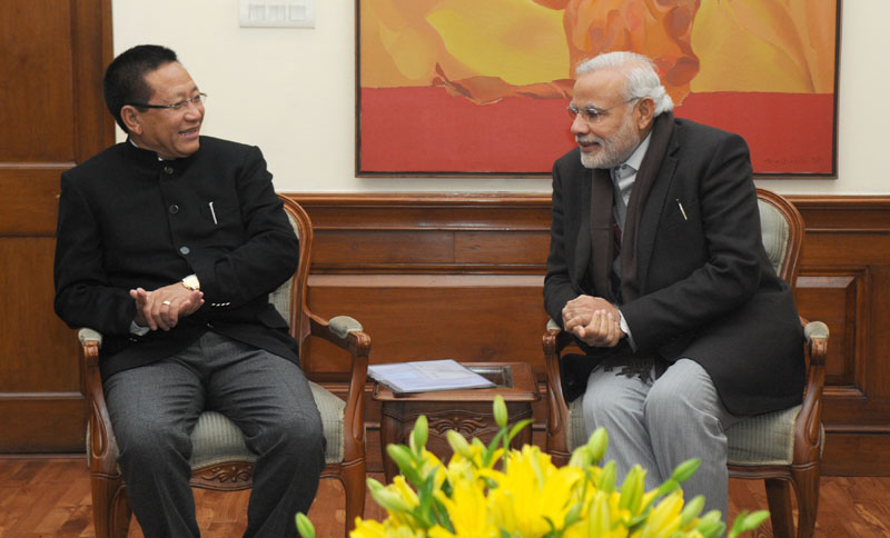 The Chief Minister of Nagaland, Shri T.R. Zeliang calling on the Prime Minister, ..