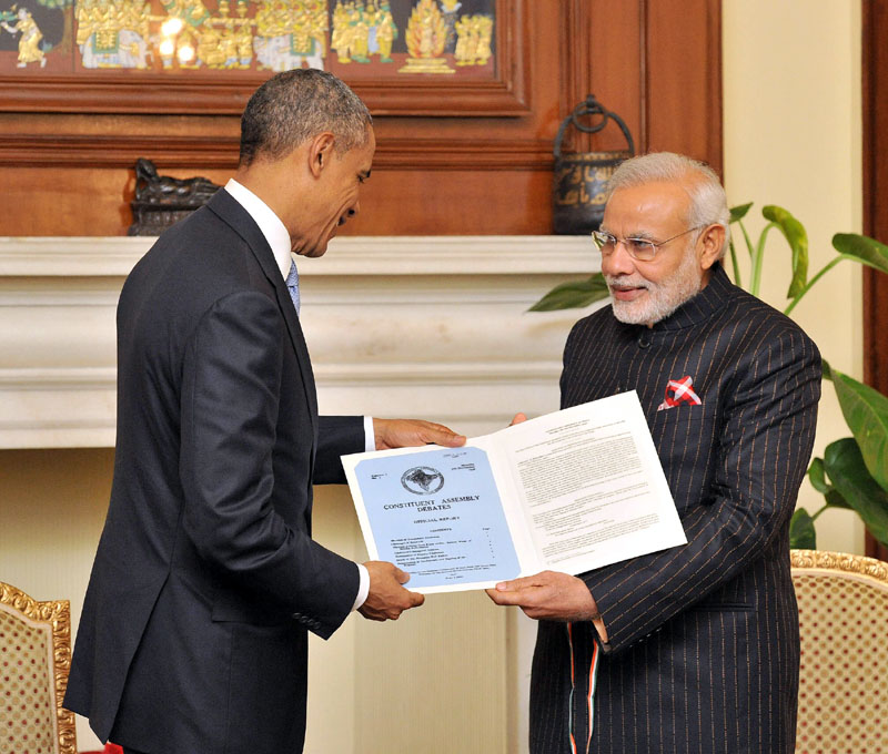 The Prime Minister, Shri Narendra Modi presenting a ...