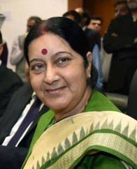 The Union Minister for External Affairs and Overseas Indian Affairs, Smt. Sushma Swaraj ...