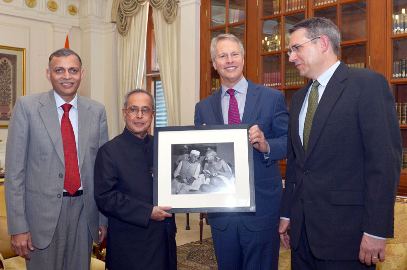 The President, Shri Pranab Mukherjee meeting with Mr. Gary Pruitt, President & CEO, ..