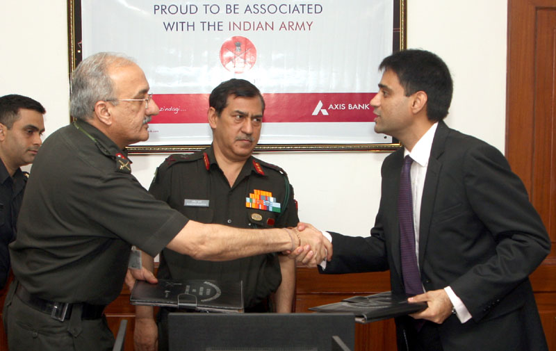 The Adjutant General, Lt. Gen. Rakesh Sharma witnessing the signing ceremony of..