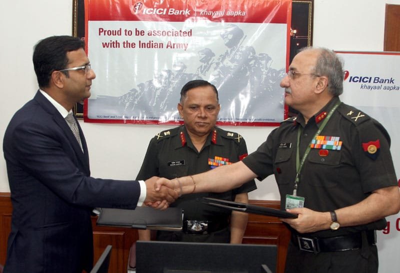The Adjutant General, Lt. Gen. Rakesh Sharma witnessing the signing