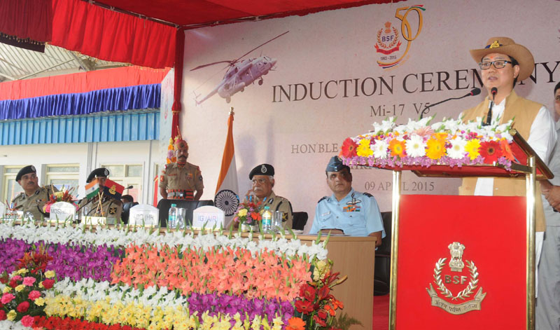 The Minister of State for Home Affairs, Shri Kiren Rijiju addressing at the Induction Ceremony of..