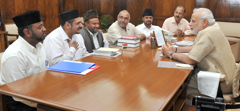 A delegation of Ahmadiyya Muslim Community, accompanied by the..