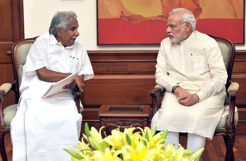 The Chief Minister of Kerala, Shri Oommen Chandy calls on the Prime Minister, ..