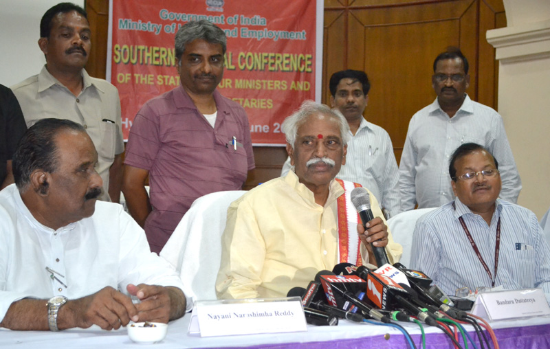The Minister of State for Labour and Employment (Independent Charge), Shri Bandaru Dattatreya...