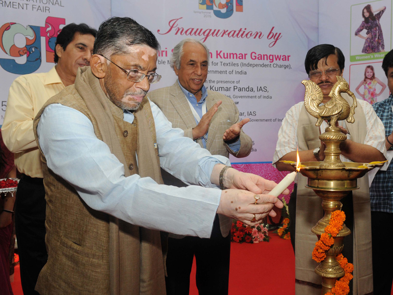 The Minister of State for Textiles (Independent Charge), Shri Santosh Kumar Gangwar...