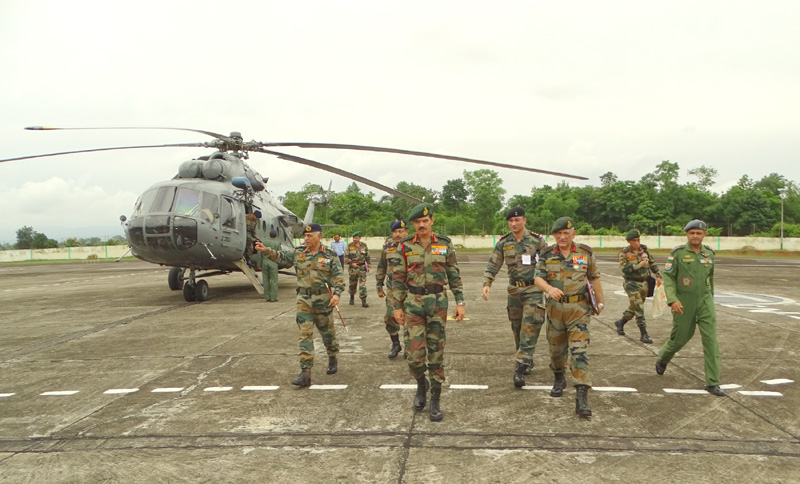 The Chief of Army Staff, General Dalbir Singh arrives at Eastern Command