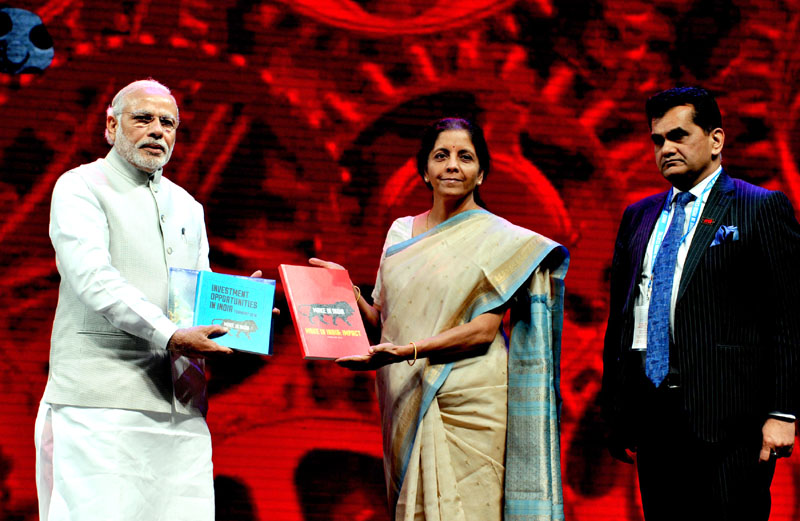 The Prime Minister, Shri Narendra Modi at the inauguration of the Make in India Week…