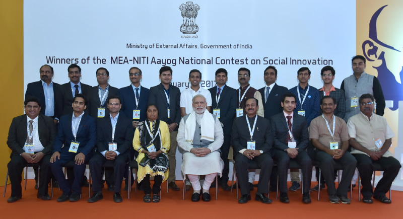 The Prime Minister, Shri Narendra Modi in a group photograph at ..